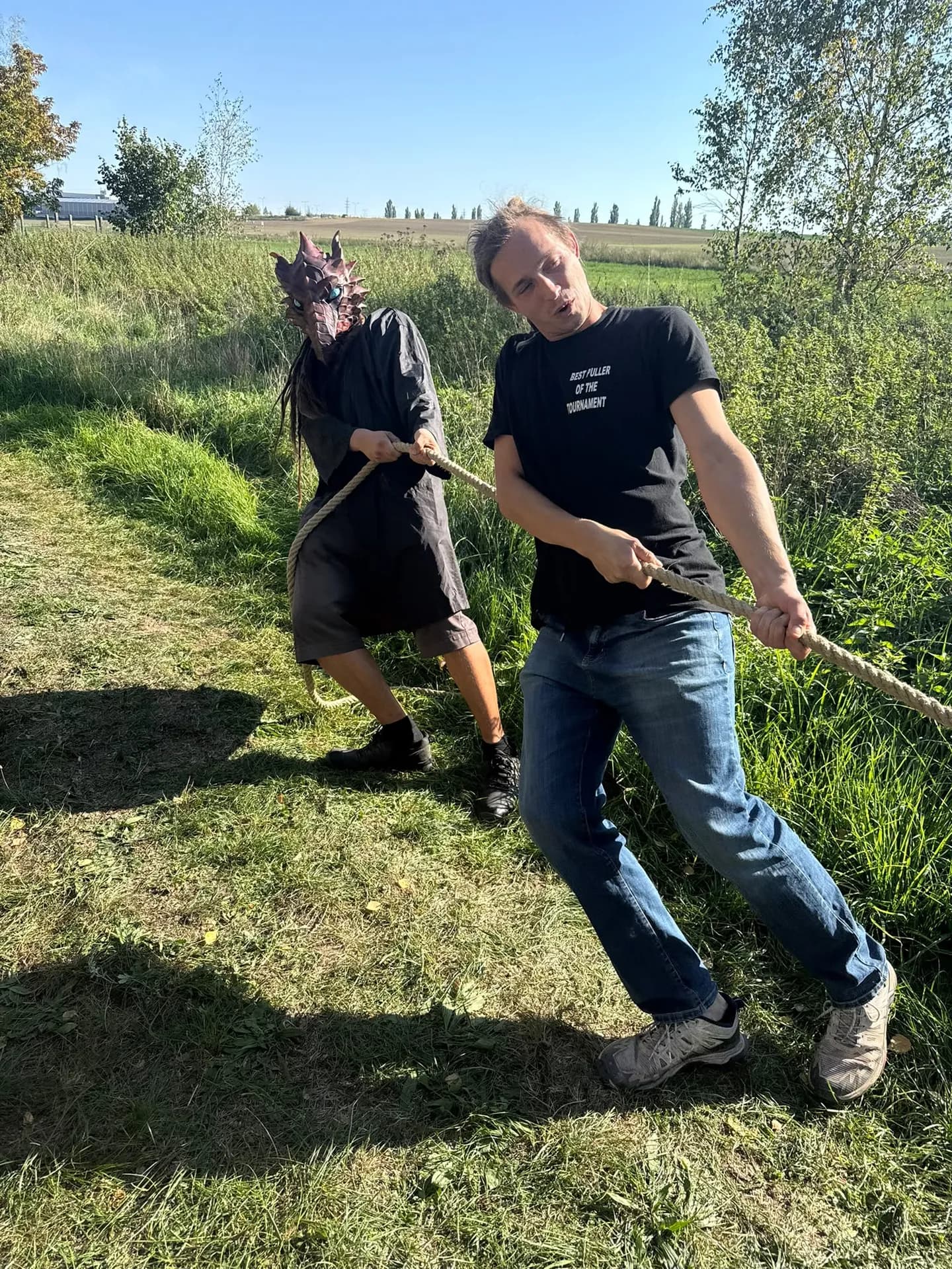 Zatáhnout si přišli i dospělí.